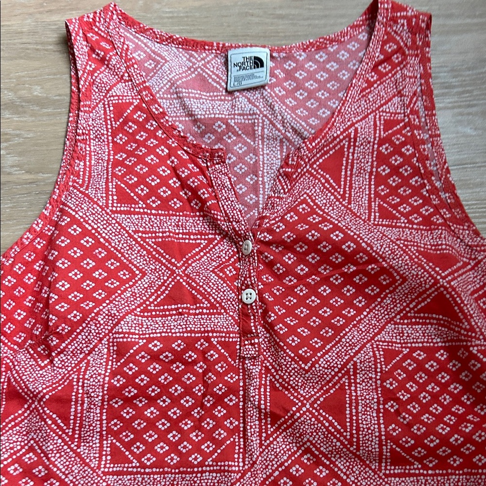 The North Face Red Geometric Tank Top